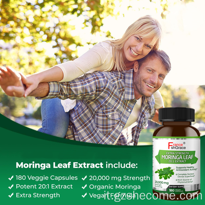 Il supplemento Moringa supporta la pressione sanguigna